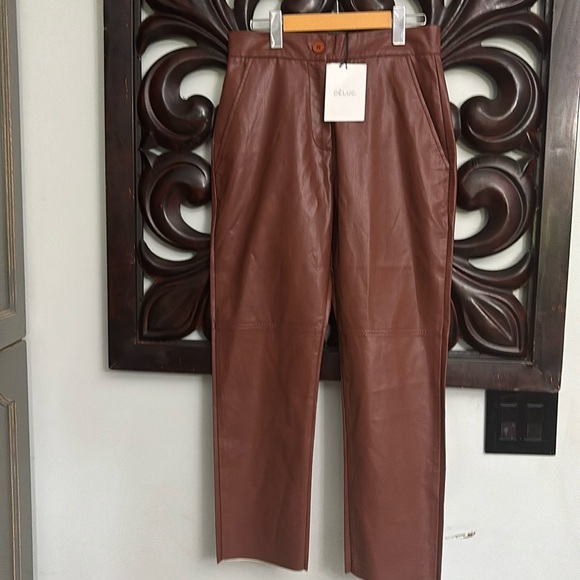 Deluc Pants - DELUC Vegan Leather Pants BNWT